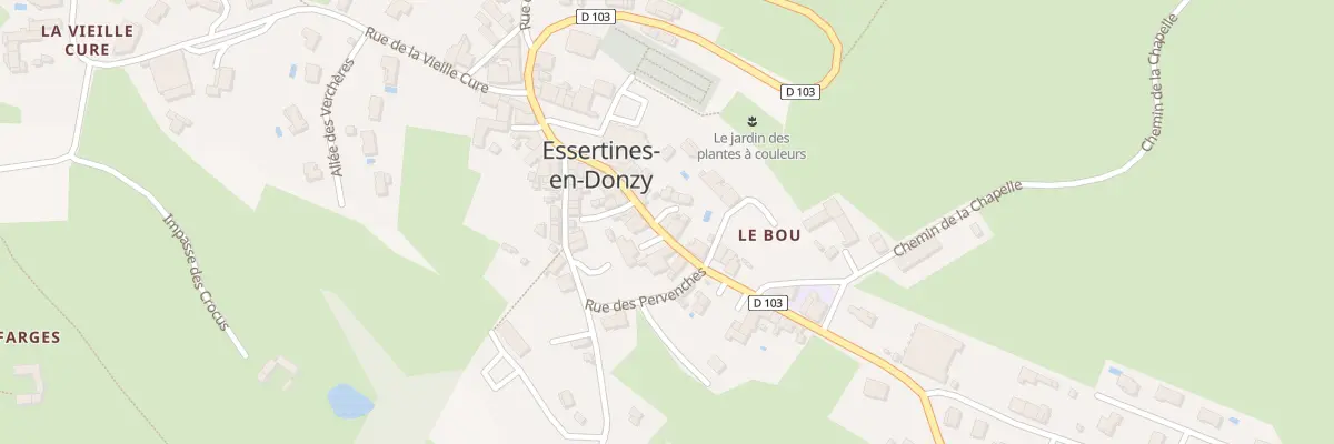Plan du 976 Rte des Essarts à Essertines-en-Donzy