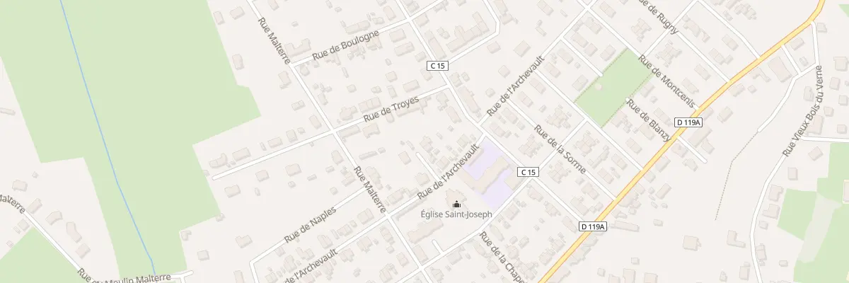 Plan du 16 Rue de la Chapelle à Montceau-les-Mines