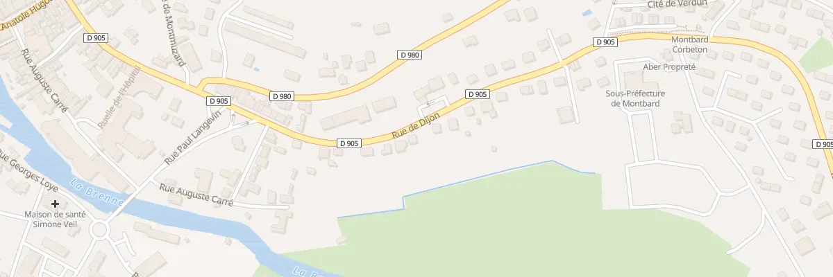 Plan du 24 Rue de Dijon à Montbard