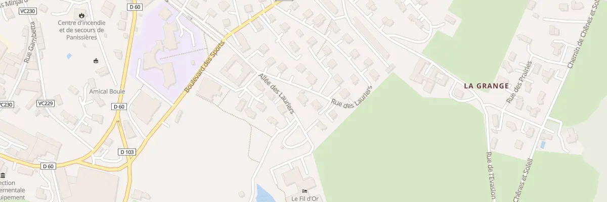 Plan du 6 Rue des Lauriers à Panissières