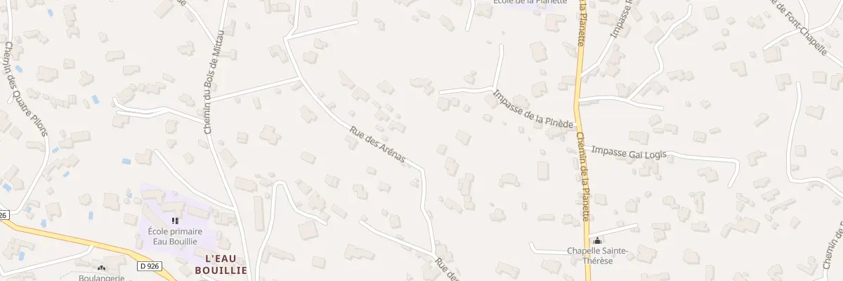 Plan du 368 Rue des Arénas à Nîmes