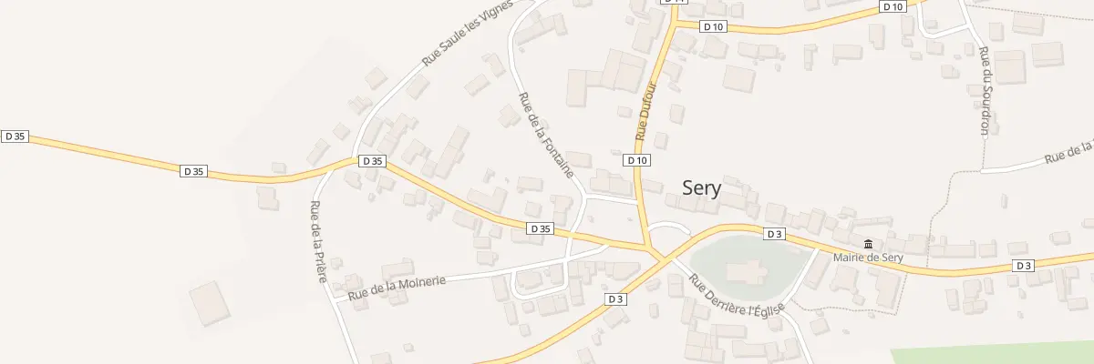Plan du 4 Rue Haute à Sery