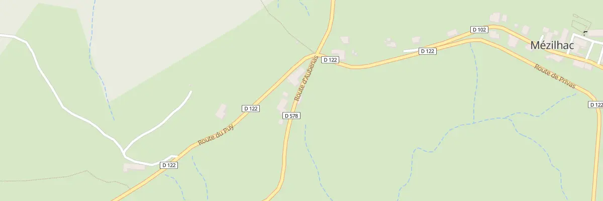 Plan du 65 Rte d’Aubenas à Mézilhac