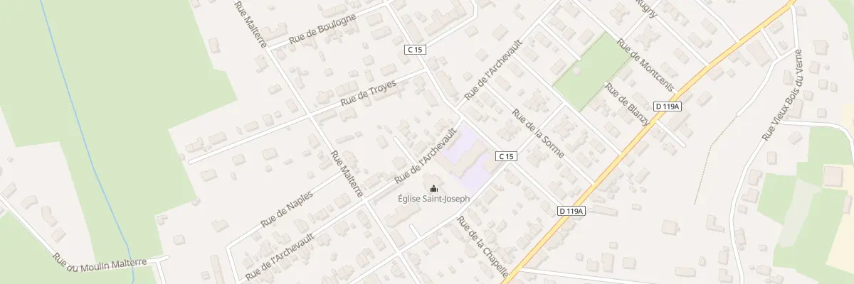 Plan du 16 Rue de l’Archevault à Montceau-les-Mines
