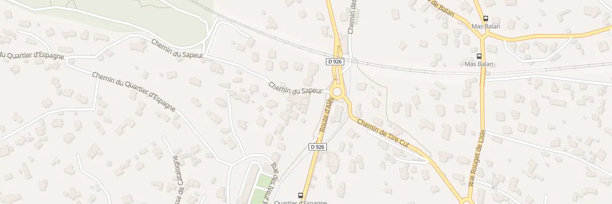 Plan du 73 Rte d’Alès à Nîmes