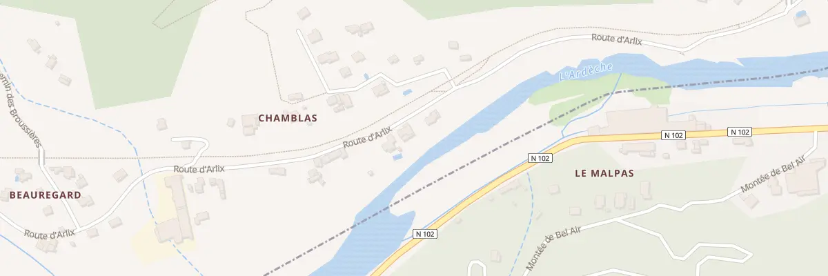 Plan du 6941 Chamblas à Vals-les-Bains