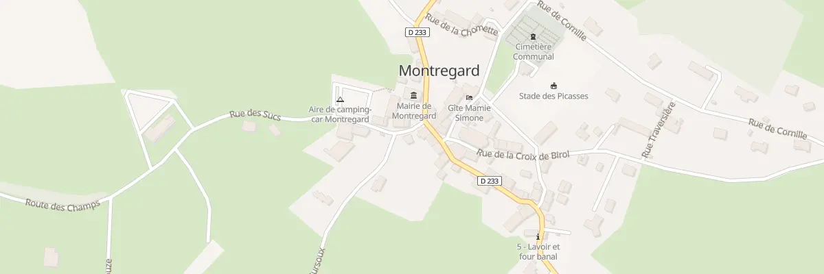 Plan du 1 Rue des Sucs à Montregard