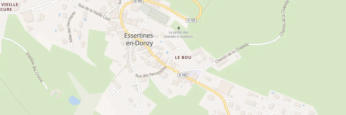 Plan du 924 Rte des Essarts à Essertines-en-Donzy