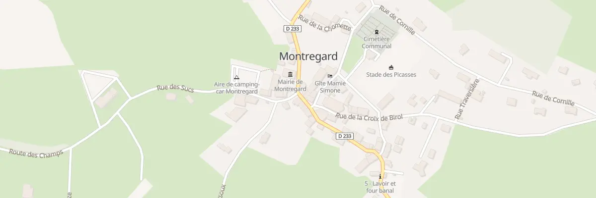 Plan du 2 Rue du Four Banal à Montregard