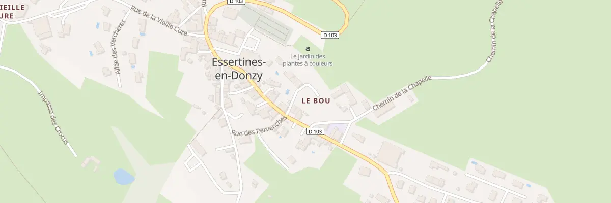 Plan du 920 Rte des Essarts à Essertines-en-Donzy