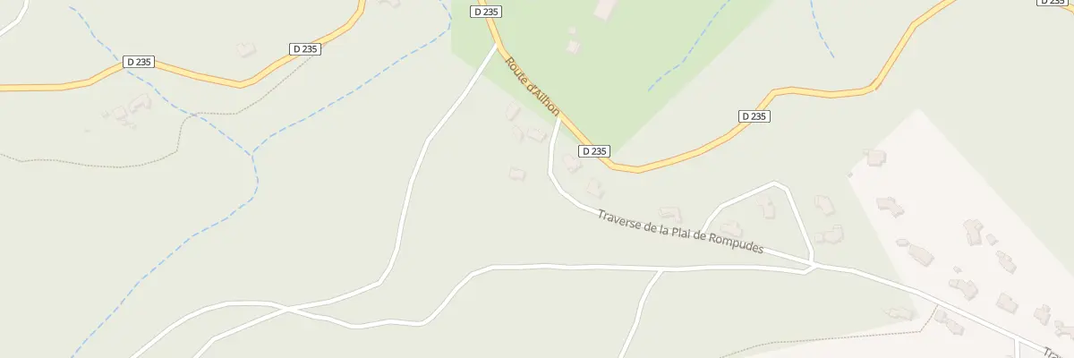Plan du 6 Tra de la Plaine de Rompudes à Mercuer