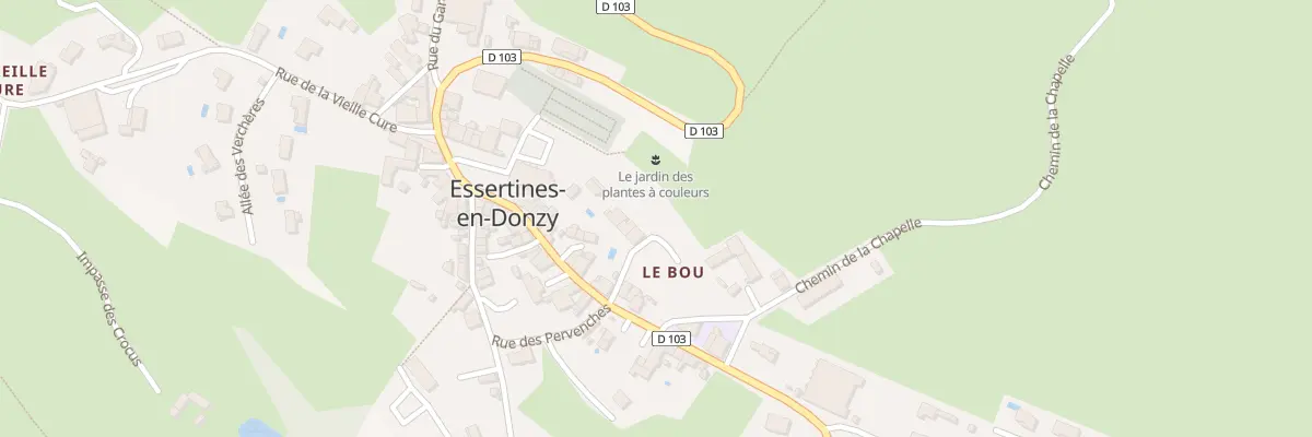 Plan du 6 All des Violettes à Essertines-en-Donzy