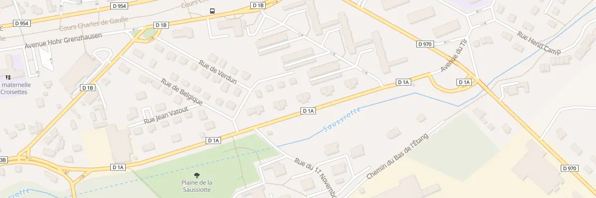 Plan du 19 Av du Tir à Semur-en-Auxois