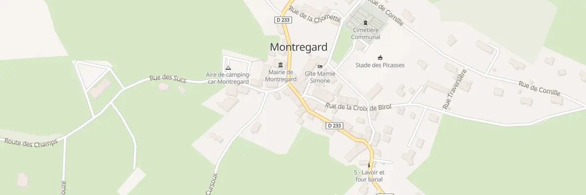 Plan du 6 Rue du Four Banal à Montregard