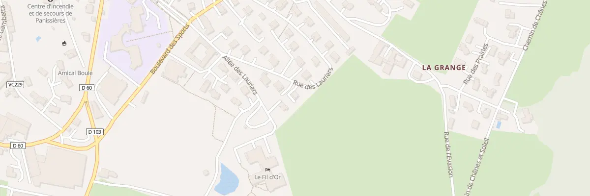 Plan du 10 Rue des Lauriers à Panissières