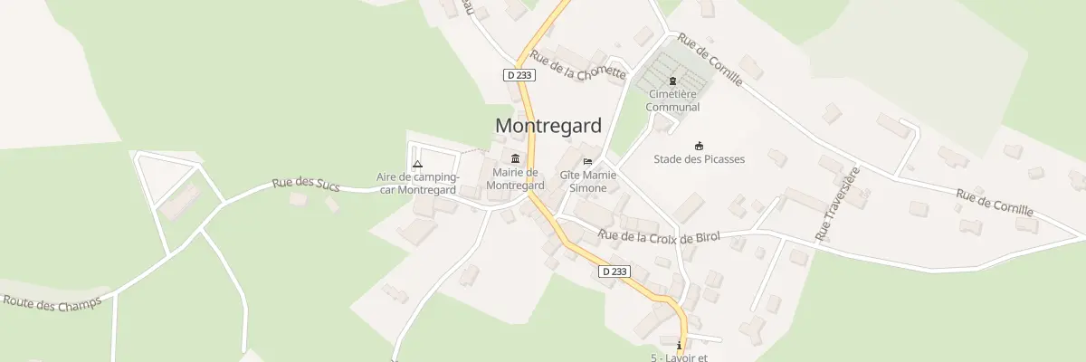 Plan du 11 Pl de la Fontaine à Montregard