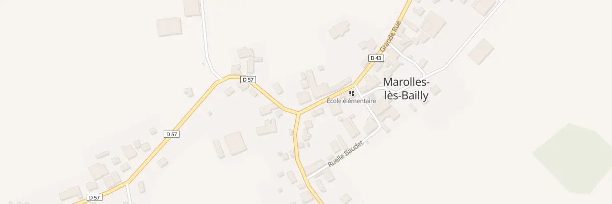 Plan du 15 Gr Grande Rue à Marolles-lès-Bailly
