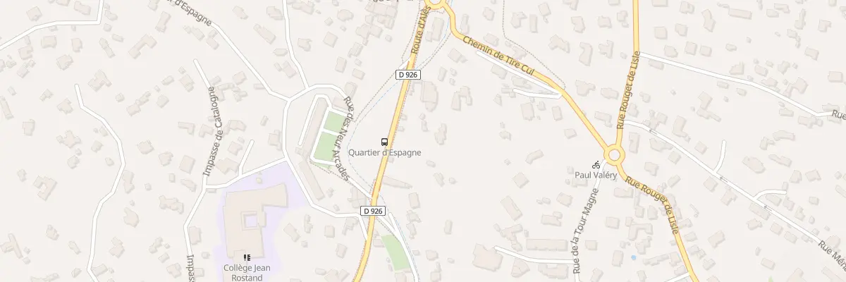Plan du 72 Rte d’Alès à Nîmes