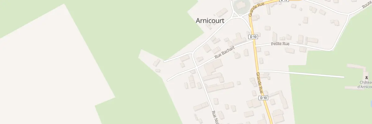 Plan du 9 Rue de Chateau à Arnicourt