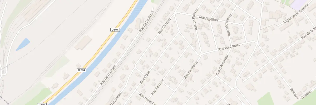 Plan du 10 Rue Curie à Montceau-les-Mines