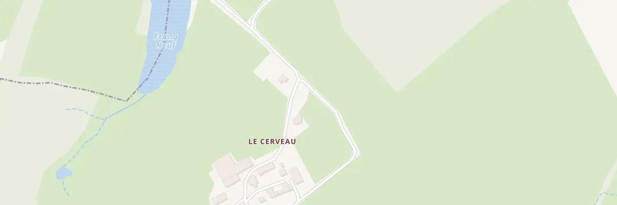 Plan du 5355 Le Cerveau à Curgy