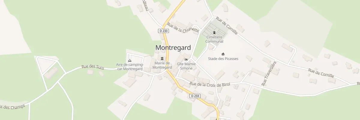 Plan du 7 Rue des Picasses à Montregard