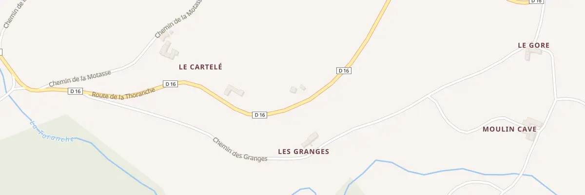 Plan du 930 Rte de la Thoranche à Virigneux