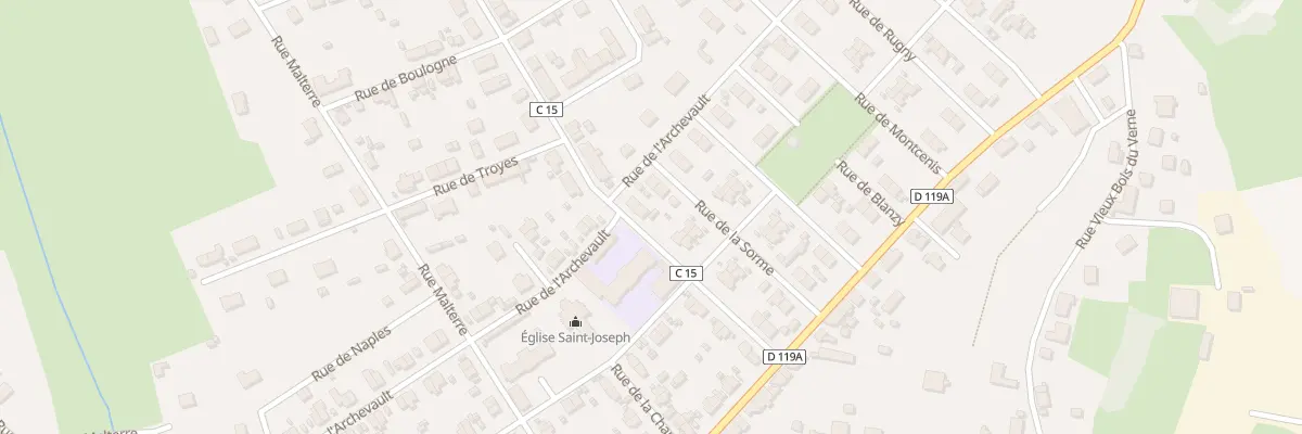 Plan du 14 Rue de St Berain sous Sanvigne à Montceau-les-Mines