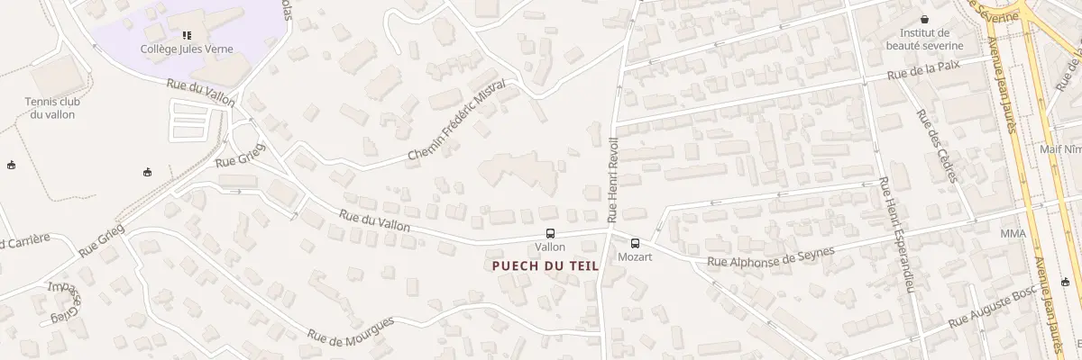 Plan du 40 Rue Henri Revoil à Nîmes