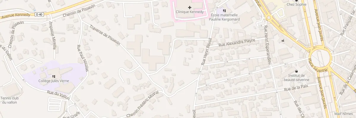 Plan du 24 Rue Henri Revoil à Nîmes