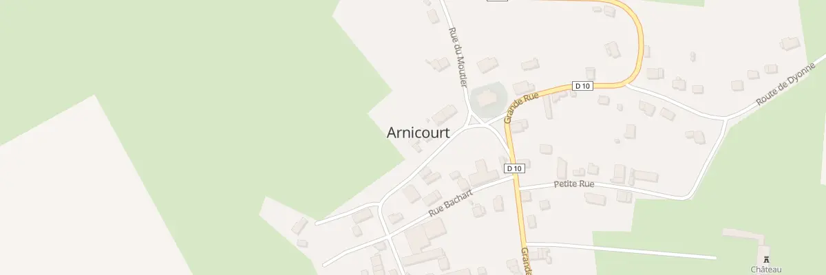 Plan du 6 Rue de Chateau à Arnicourt