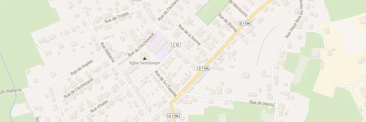 Plan du 7 Rue de St Berain sous Sanvigne à Montceau-les-Mines