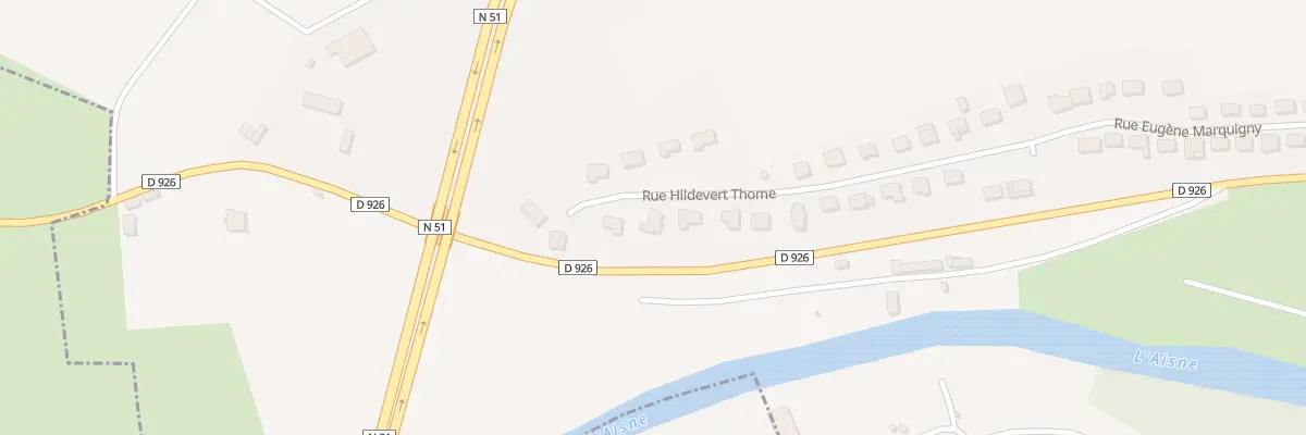 Plan du 21 Rue Hildevert Thome à Rethel