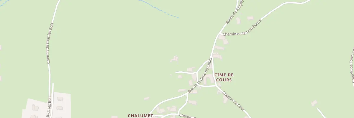 Plan du 9003 Cime de Cours à Cours