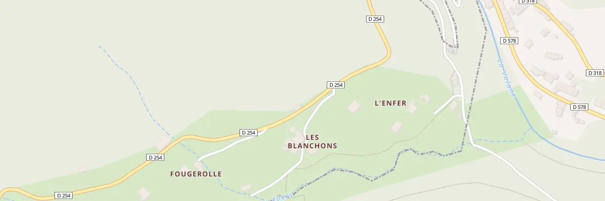 Plan du 5032 Les Blanchons à Aizac