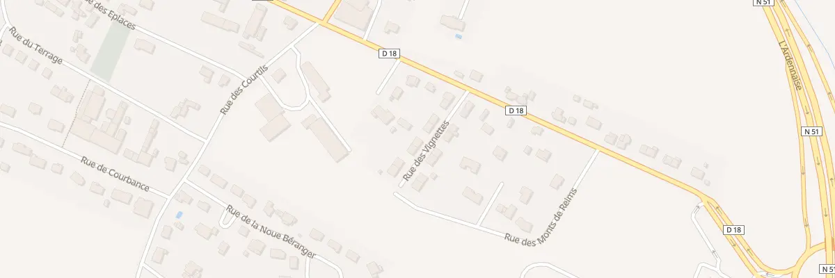 Plan du 10 Rue des Vignettes à Acy-Romance