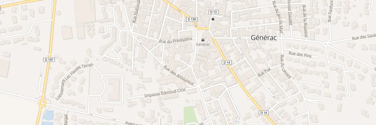 Plan du 22 Pl de l’Hotel de Ville à Générac