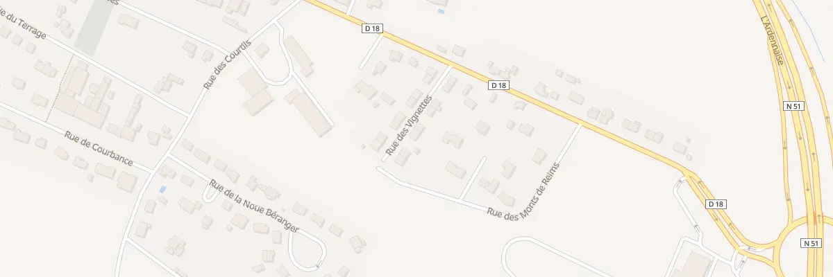 Plan du 11 Rue des Vignettes à Acy-Romance