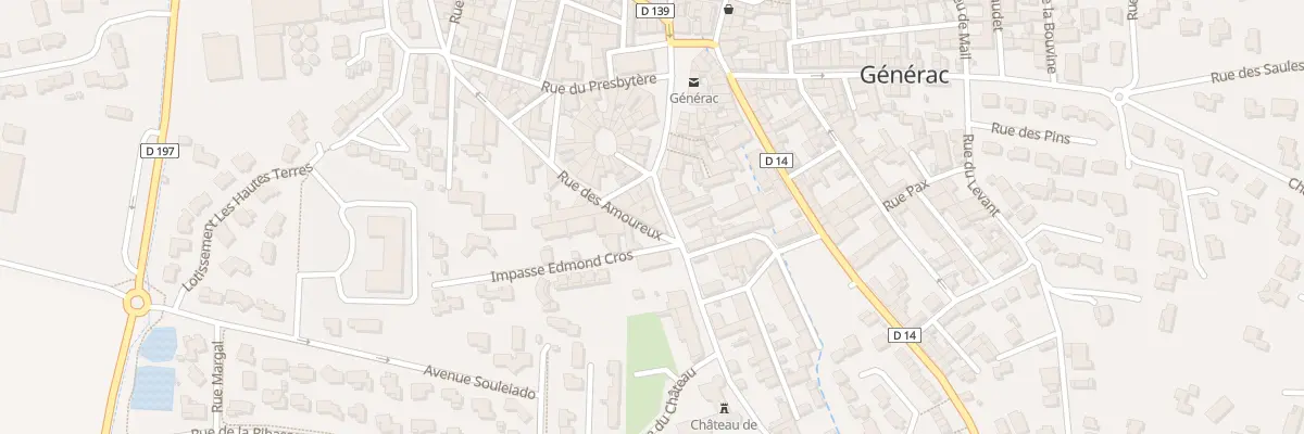 Plan du 6 Rue du Château à Générac