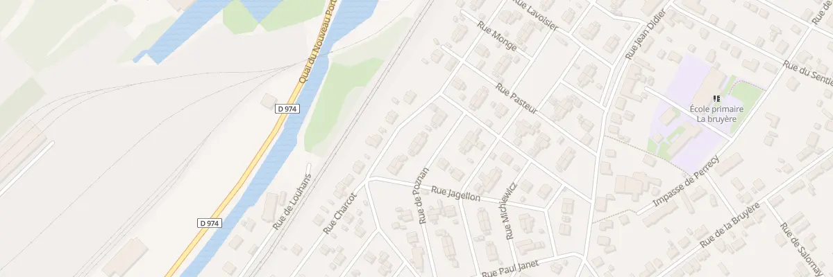Plan du 23 Rue Bizet à Montceau-les-Mines