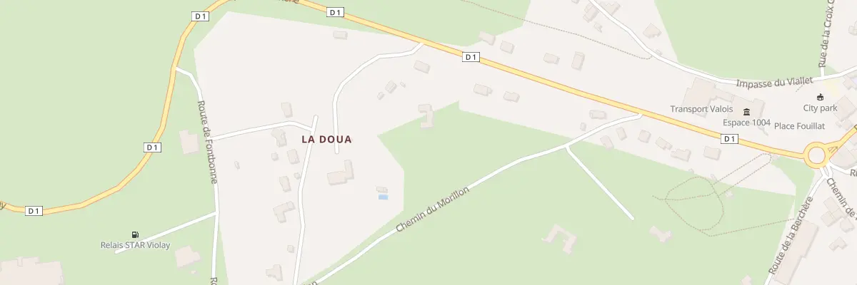 Plan du 5557 La Doua à Violay