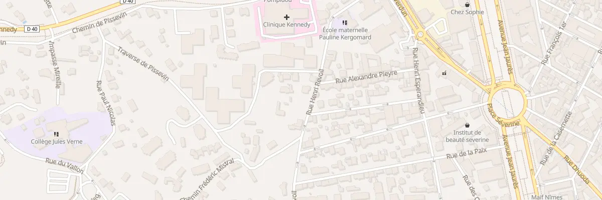 Plan du 22 Rue Henri Revoil à Nîmes