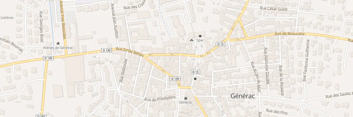 Plan du 20 Rue de la Mairie à Générac
