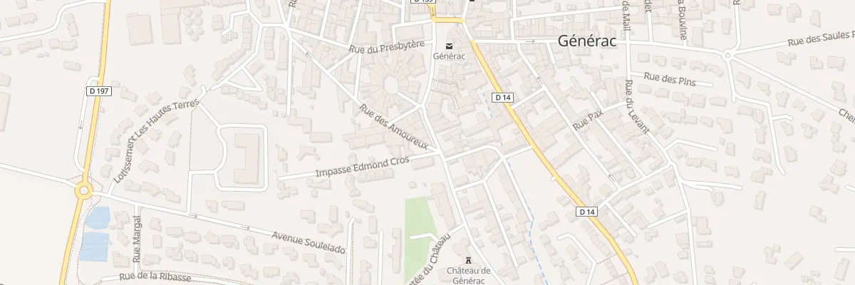 Plan du 8 Rue du Château à Générac