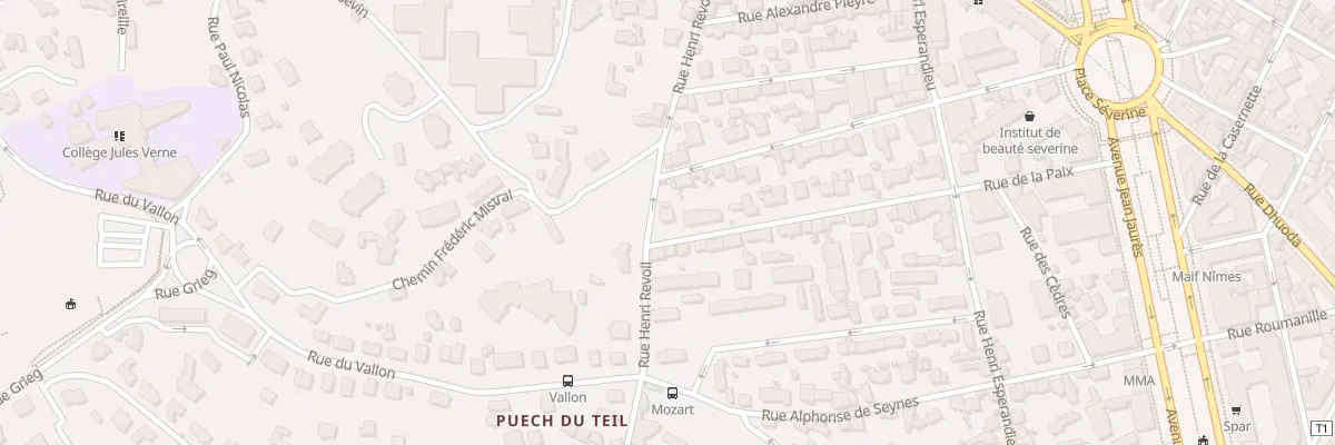 Plan du 17 Rue Henri Revoil à Nîmes