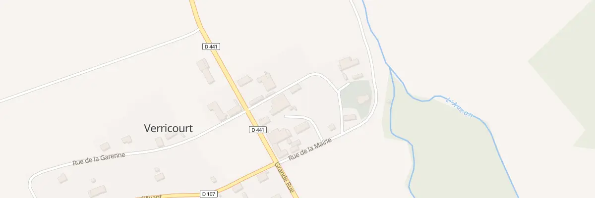 Plan du 1 Rue de l’Eglise à Verricourt