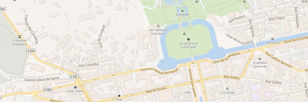 Plan du 5 Quai Georges Clemenceau à Nîmes