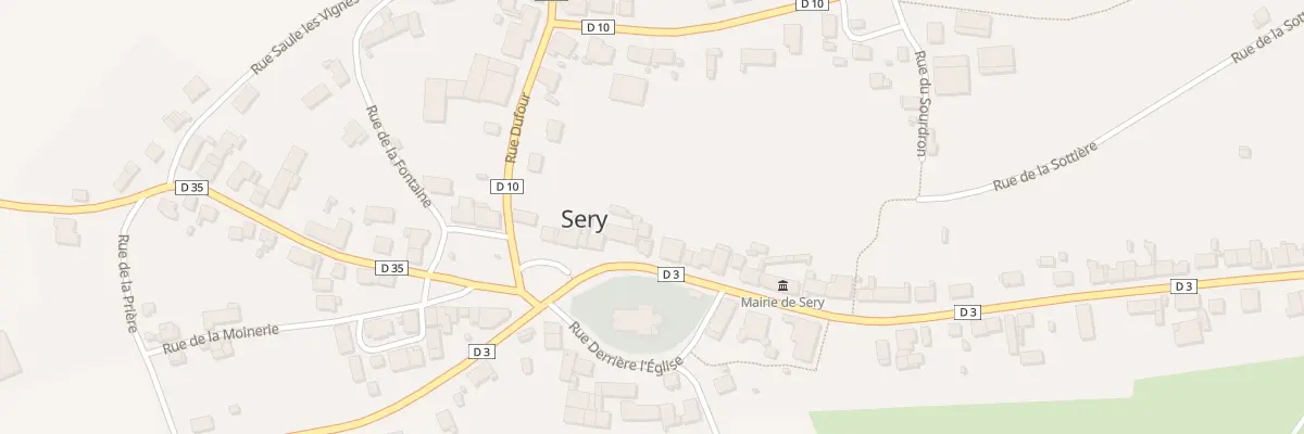 Plan du 3 Rue du Bourg Pillery à Sery