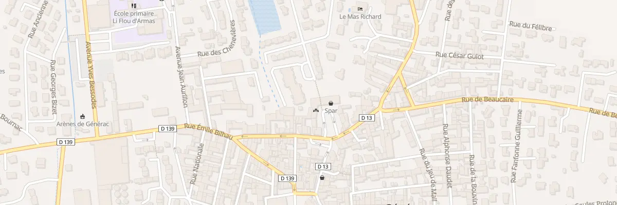 Plan du 1 Av des Bious d’Or à Générac