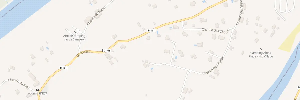 Plan du 5185 Gadonnes à Sampzon